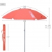 Umbrelă de soare Aktive UV50 Ø 200 cm Korale Poliester Aluminij 200 x 198 x 200 cm (6 kosov)