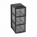 Organizador Mondex Mini Empire A5 Preto Plástico 19 x 26 x 46 cm 3 gavetas