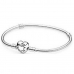 Bracelete feminino Pandora HEART CLASP SNAKE CHAIN BRACELET