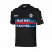 Μπλούζα με Κοντό Μανίκι Sparco Martini Racing Μαύρο S