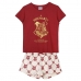 Pijama de Verano Harry Potter Rojo Mujer Rojo Oscuro