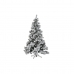 Árbol de Navidad DKD Home Decor Blanco Verde Metal Polietileno Nevado 130 x 130 x 218 cm