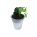 Planta Decorativa DKD Home Decor Grés Orquídea 21 x 21 x 82 cm (2 Unidades) (12 Unidades)