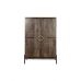 Kast Home ESPRIT Zwart Gouden Natuurlijk Hout 85 x 38 x 134 cm