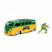 Playset Teenage Mutant Ninja Turtles Leonardo & 1962 Volkswagen Bus 2 Kosi