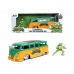 Playset Teenage Mutant Ninja Turtles Leonardo & 1962 Volkswagen Bus 2 Kosi