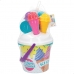 Set de jouets de plage Colorbaby Ø 18 cm 11 Pièces Glace polypropylène (15 Unités)