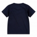 Camisola de Manga Curta Infantil Nike Swoosh Azul Marinho