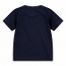 Παιδικό Μπλούζα με Κοντό Μανίκι Nike Swoosh Ναυτικό Μπλε