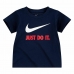 Tricou cu Mânecă Scurtă pentru Copii Nike Swoosh Bleumarin