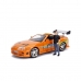 Playset Fast & Furious Brian & Toyota Supra 2 Daudzums