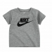 Otroške Majica s Kratkimi Rokavi Nike Futura SS Temno siva