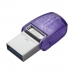 USB atmintukas Kingston microDuo 3C Juoda Purpurinė 64 GB