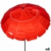 Parasol Aktive Vermelho Alumínio 240 x 235 x 240 cm (6 Unidades)