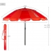 Parasol Aktive Vermelho Alumínio 240 x 235 x 240 cm (6 Unidades)