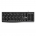 Tastatur Nilox NXKBE000013 Schwarz Qwerty Spanisch