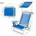 Cadeira de Praia Aktive Azul 47 x 67 x 43 cm (2 Unidades)