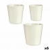 Conjunto de Vasos Branco Argila (6 Unidades)