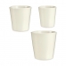 Conjunto de Vasos Branco Argila (6 Unidades)