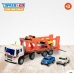 Autotransporterlastbil og Svinghjulsbil Speed & Go 37,5 x 12,5 x 10 cm (2 enheter)