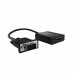 VGA uz HDMI Adapteris ar Audio approx! APPC25 3,5 mm Micro USB 20 cm 720p/1080i/1080p Melns