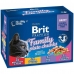 Comida para gato Brit Pouches Family Plate Pollo Pavo Ternera Bacalao 12 x 100 g