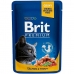 Cibo per gatti Brit Pouches Family Plate Pollo Tacchino Carne di vitello Baccalà 12 x 100 g