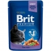 Hrana za mačke Brit Pouches Family Plate Piščanec Turčija Teletina Trska 12 x 100 g