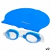 Plavecká čiapka a okuliare AquaSport Modrá Detské Plastické (12 kusov)
