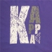 Heren Voetbal T-shirt met Korte Mouwen Kappa Sportswear Logo Paars