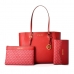 Sac-à-main Femme Michael Kors CHARLOTTE Rouge 34 x 27 x 11 cm