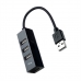 Hub USB NANOCABLE 10.16.4404 Nero