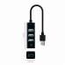 USB извод NANOCABLE 10.16.4404 Черен