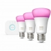 Bec Inteligent Philips Kit de inicio: 3 bombillas inteligentes E27 (1100) 9 W E27 6500 K 806 lm