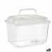 Vissenkom Met handvat Groot Wit Plastic 7 L 20 x 20 x 30 cm (8 Stuks)