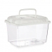 Acvariu Cu mâner Mare Alb Plastic 7 L 20 x 20 x 30 cm (8 Unități)