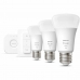 Bombilla LED Philips Starter Kit E27 9,5 W Blanco F (3 Unidades)