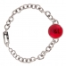 Bracelete feminino Victorio & Lucchino VJ0074BR Vermelho Aço Prateado