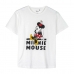 Kortarmet T-skjorte til Kvinner Minnie Mouse Hvit