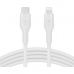 Cablu USB-C la Lightning Belkin CAA009BT1MWH 1 m Alb