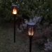 Set solarnih vrtnih svetilk Lumi Garden Maity Sun Mini Črna Plastika 70 cm (2 kosov)