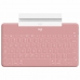 Keyboard Logitech Keys-To-Go Pink Spanish Qwerty