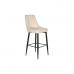 Tabouret DKD Home Decor Noir Beige Métal Bicolore (51 x 68 x 110 cm)