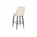 Tabouret DKD Home Decor Noir Beige Métal Bicolore (51 x 68 x 110 cm)