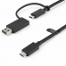 Cable USB C Startech USBCCADP             Negro