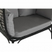 Sillón de jardín DKD Home Decor Negro Beige ratán sintético Acero (130 x 68 x 146 cm) (130 x 68 x 146 cm)