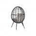 Kerti fotel DKD Home Decor 90 x 65 x 151 cm Fekete Szürke Fém szintetikus rattan