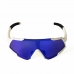 Unisex-Sonnenbrille Brown Labrador Fx Race Blau Weiß