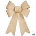 Lazo Adorno Navideño Beige PVC 16 x 24 x 4 cm (12 Unidades)