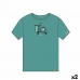 Tricou cu Mânecă Scurtă Unisex Cállate la Boca Turquoise Ataș L (2 Unități)